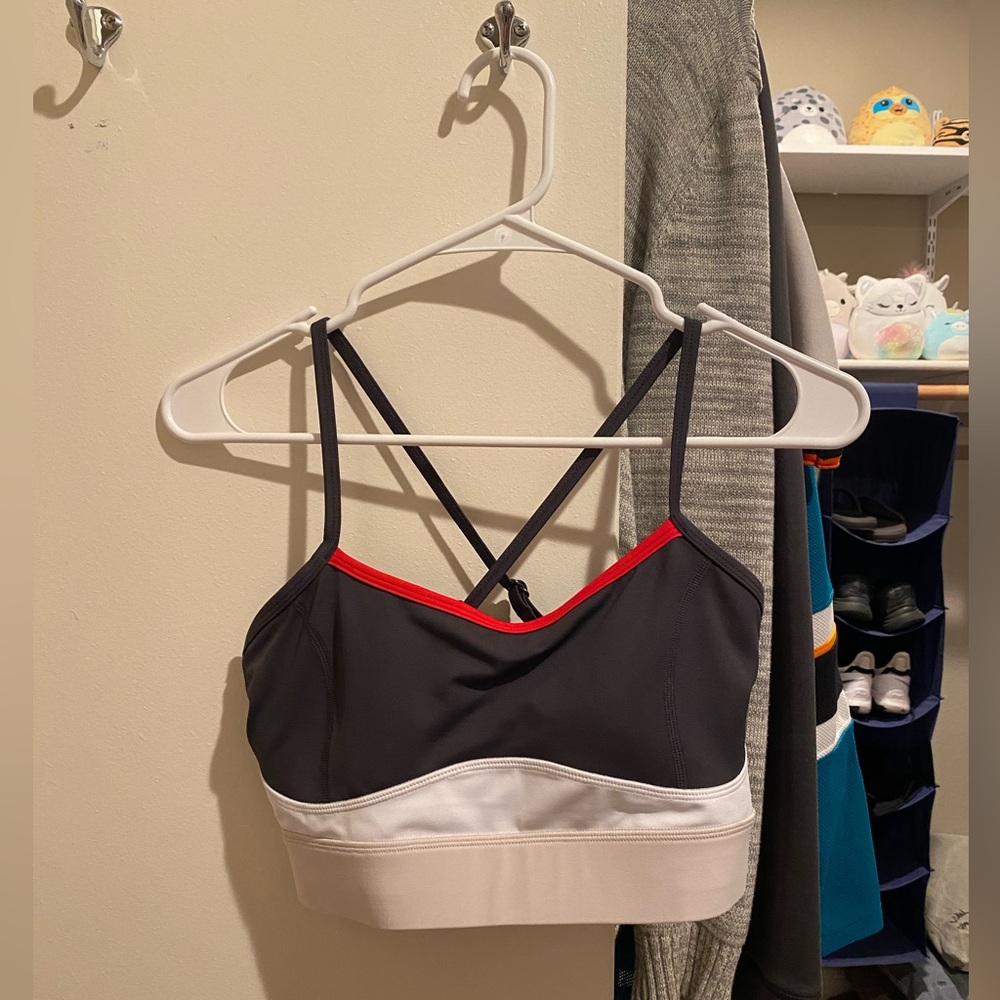 Lilybod Red, Gray, and White Workout Set